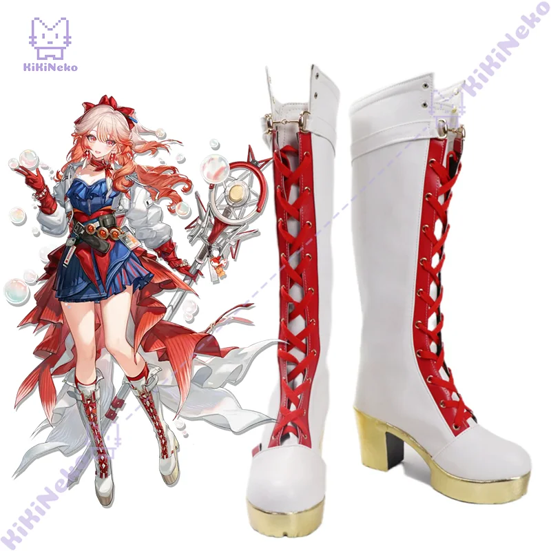

Обувь для косплея Game Arknights Haruka, сапоги для косплея Haruka для вечеринок Comicon, для взрослых женщин и мужчин