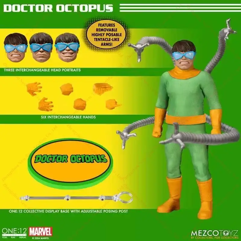 

Original Mezco Toyz Comics One:12 Collective Doctor Octopus In Stock Anime Action Collection Figures Model Toys