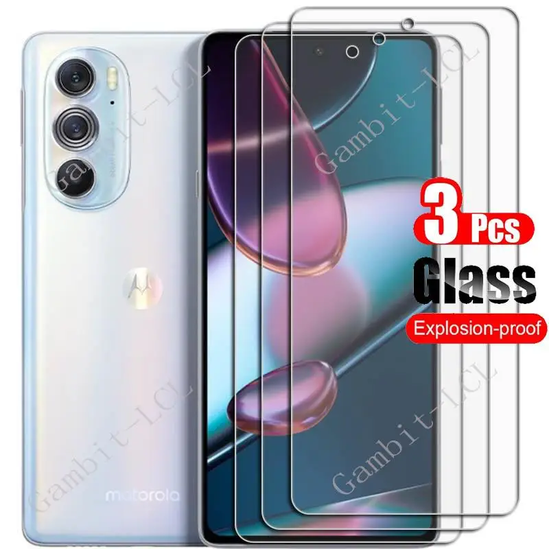 3PCS Tempered Glass For Motorola Edge 30 Pro Protective Film On Edge30Pro Edge+ Plus 2022 XT2201-1 6.7