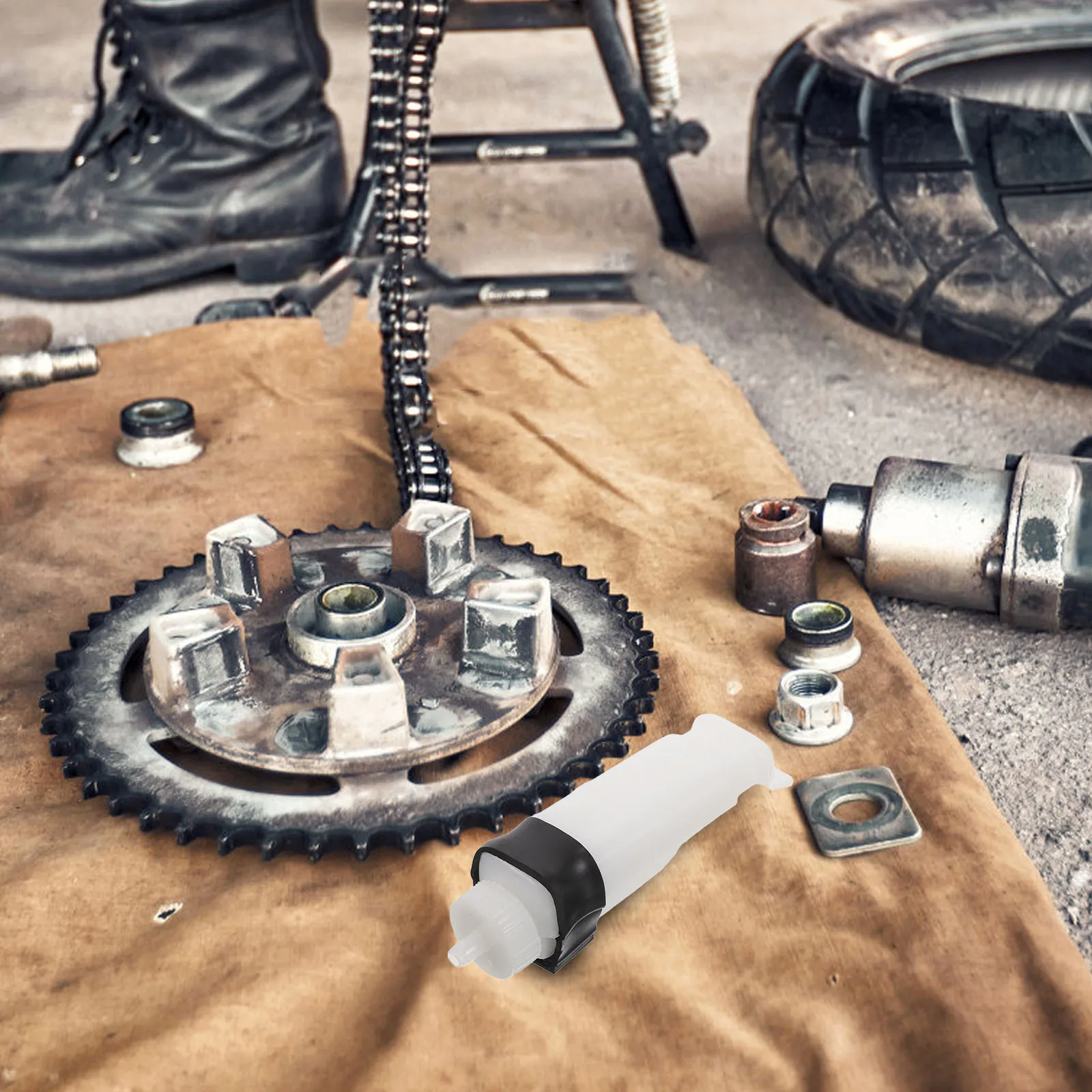 

Engine Coolant Expansion Tank 200Ml Off-Road Motorcycle Replacement Radiator Overflow Bottle Dirt Bike Antifreeze Reservoir