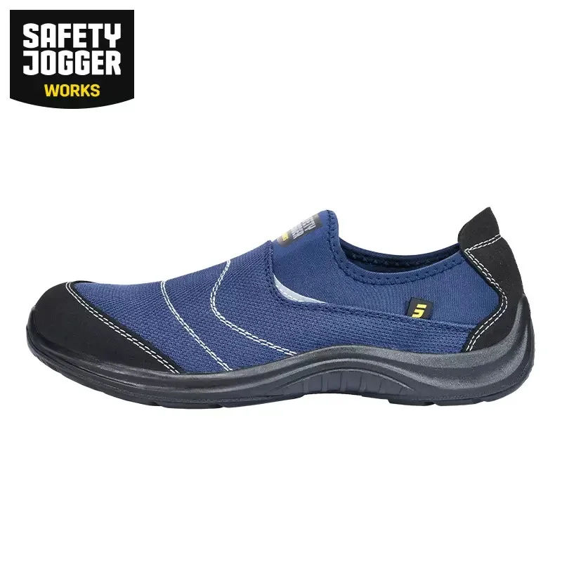 Safetyjogger Protective Security Safety Work Shoes Steel Toe Men Women Sports Laceless Wear Resistance Anti Puncture Anti-static