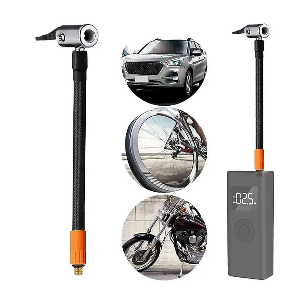 سيارة شنت مضخة التضخم أنبوب M6 موضوع التضخم أنبوب الإطارات مقاومة للحرارة كم مشترك مضخة هواء تمديد أنبوب خرطوم ملحق