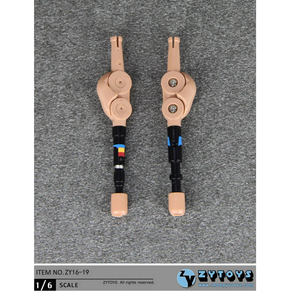 Accesorios de figura a escala 1/6, Conector de pierna y cuerpo de 2 piezas, prótesis de aleación Flexible para muñeca masculina de 12 pulgadas, modelos de juguetes coleccionables