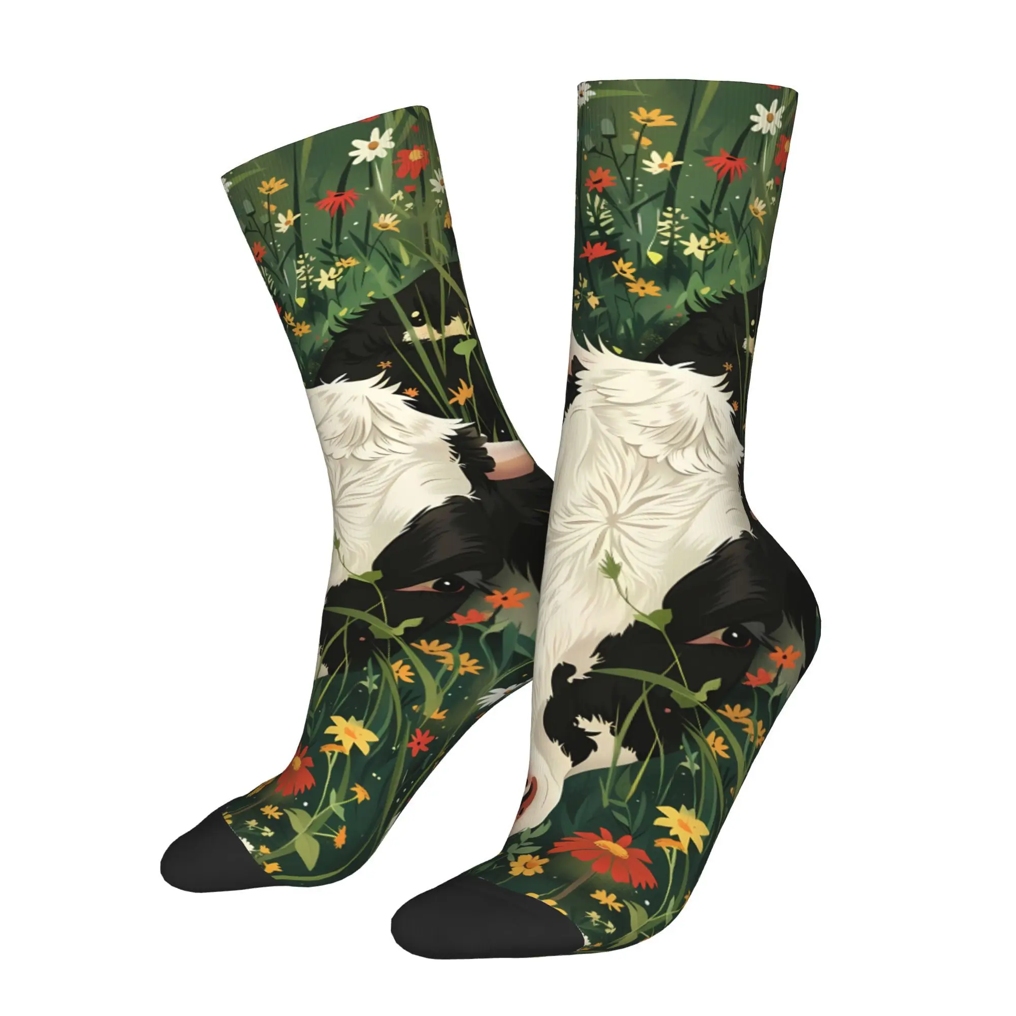 

Симпатичные мужские носки из полиэстера с принтом теленка