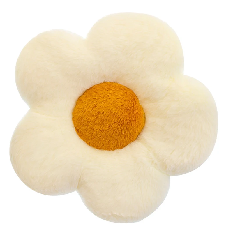 35Cm Gevulde Daisy Bloem Zitkussen Zonnebloem Vorm Kids Meisje Slaapkamer Stoel Kussen Kantoor Decor Sofa Kussens Pluche Speelgoed