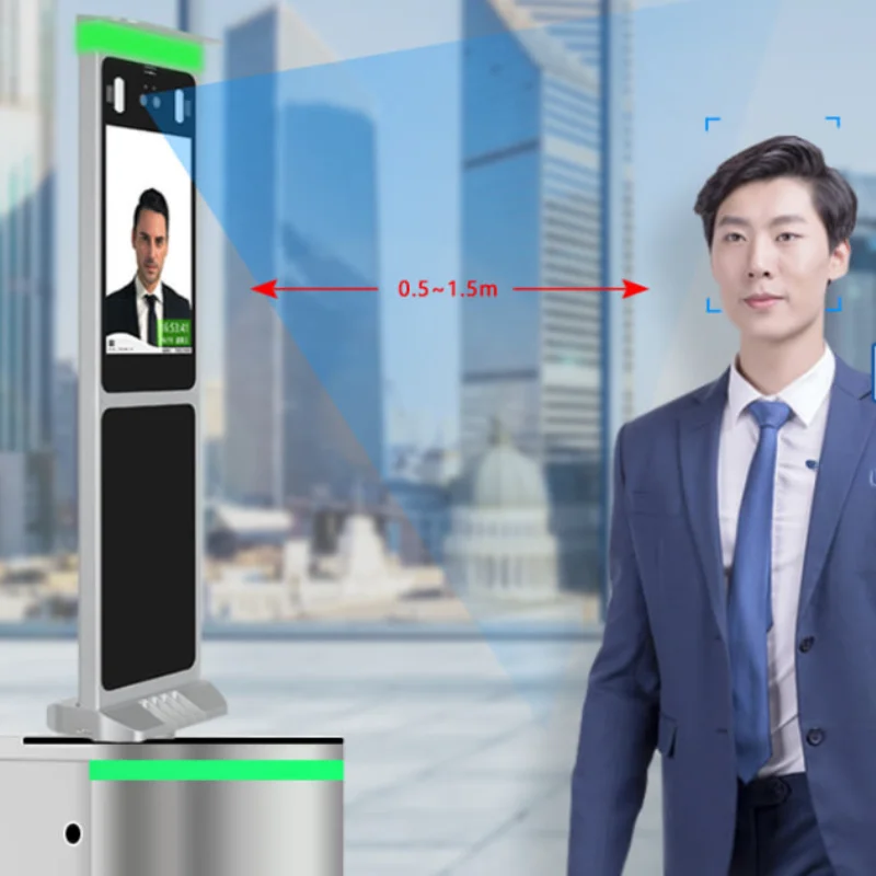 

8-Inch Column Type Facial Access Control Machine Cloud Management API Support for Attendance Tracking Time Recording Category