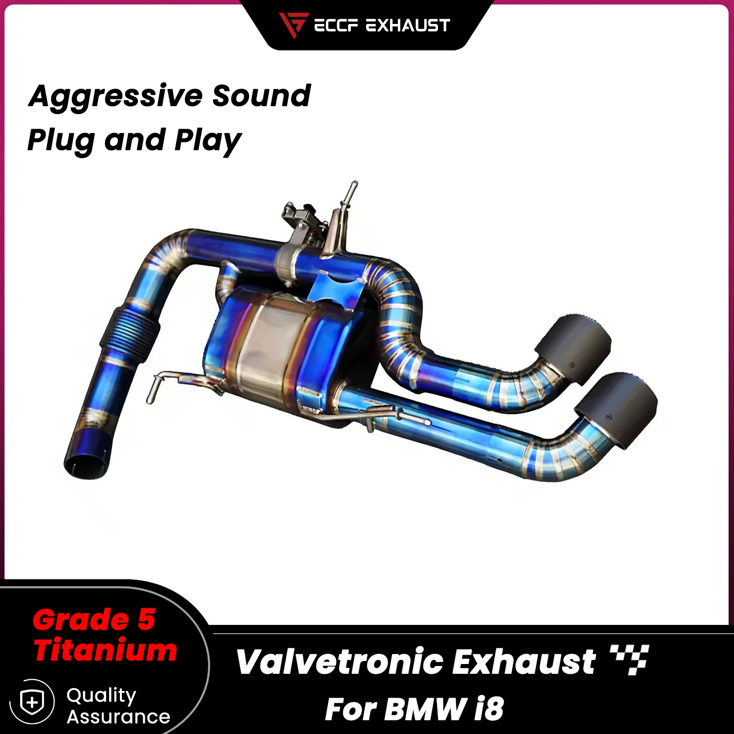 

Sporty TItanium Valvetronic Catback Exhaust for BMW i8 Unleash True Exhaust Performance Easy Installation