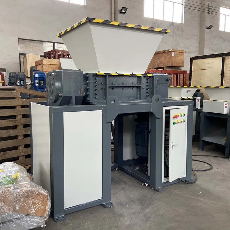 산업용 기계 헤드 소재 이중 샤프트 대형 목재 이동식 더블 롤러 크러셔 화학용 스테인리스 스틸 슈레더