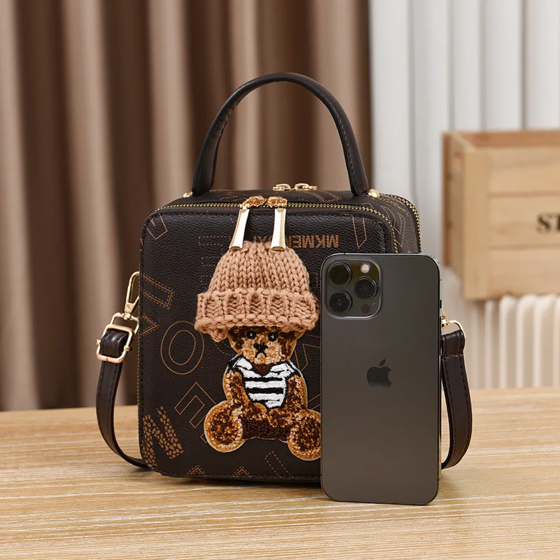 

2025 Summer New Women's Bag High Quality Printed Handbag Women's Shoulder Crossbody Bag Exquisite Ladies Small Square Bag women