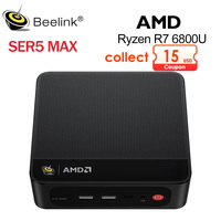 Beelink Ryzen 7 SER Pro 5850U 5825U Ryzen 5 5500U 6800U  Mini PC AMD DDR4 16GB RAM 500GB SSD WiFi6 4K HD Desktop Computer