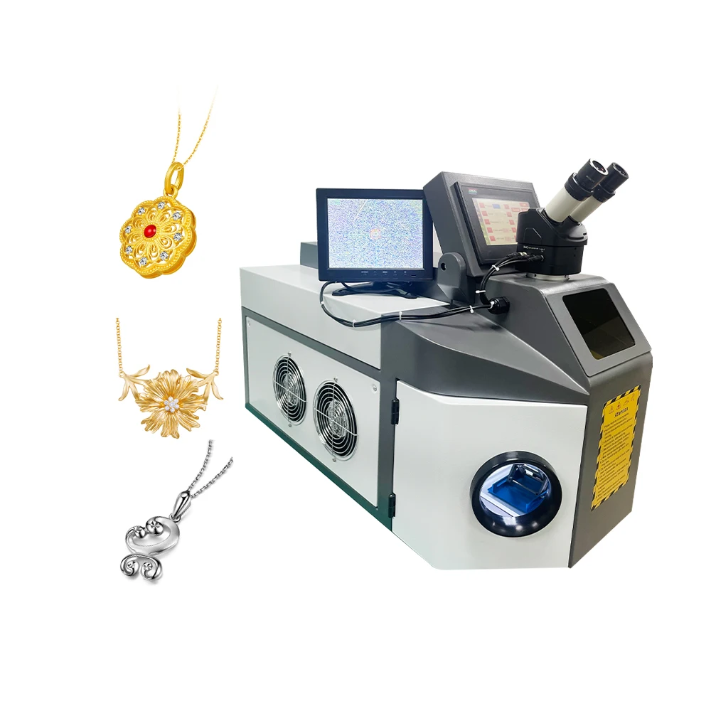 Gold Seller CE Certified Micro Jewelry Welding Machine 200W Power Diamond Setting Precision Welder