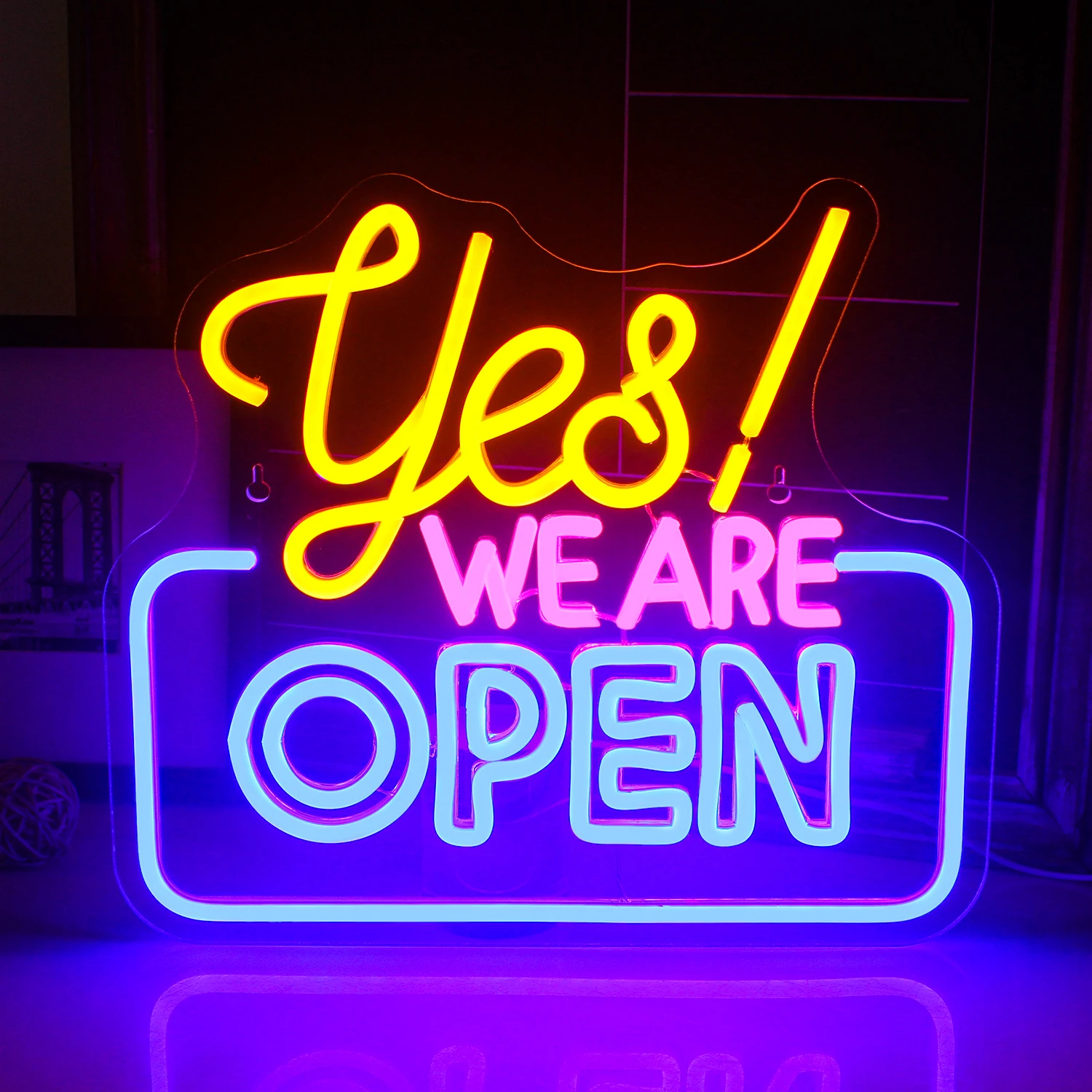 

Open Neon Signs Bright Led Light Advertisement Board Electric Display Sign Walls Window Door Bar Shop Coffee Salon Hotel Store