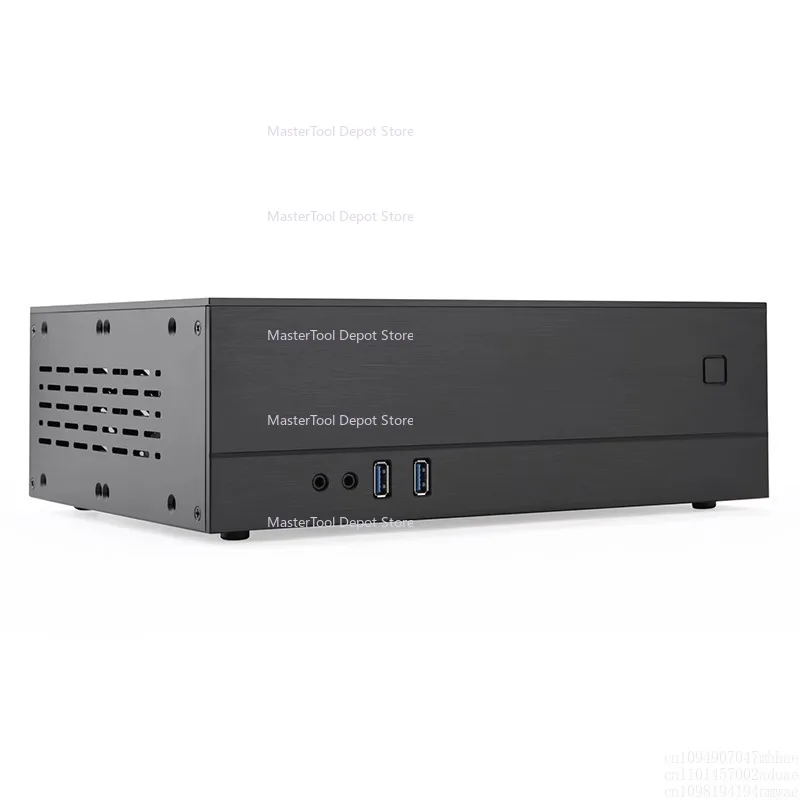 XQBOX A02 Aluminum Shell Iron Architecture Chassis HTPC Horizontal ITX Mini Chassis, Half-height Graphics Card - view 5