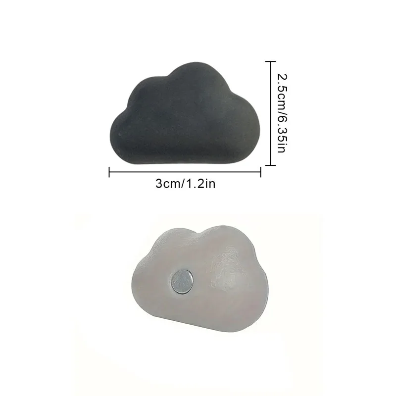 6pcs Set Cute Cloud Fridge Magnet Refrigerator Magnetic Photo Message Sticker Note Stick Office Home