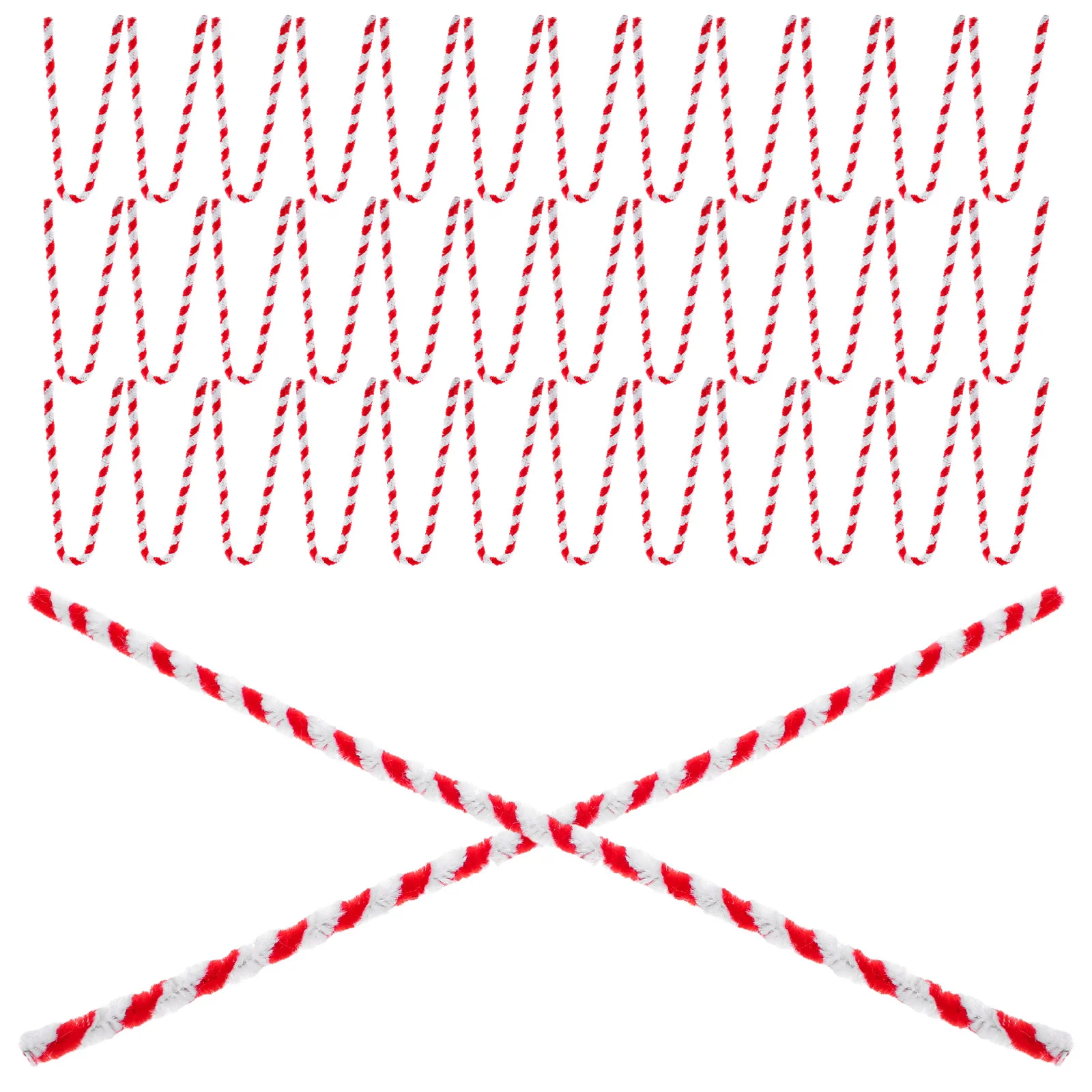 50pcs Two-Tone Bendable Pipe Cleaners Craft Chenille Stems For Kids Diy Iron Wire Art Supplies Educational Handmade Kit Party