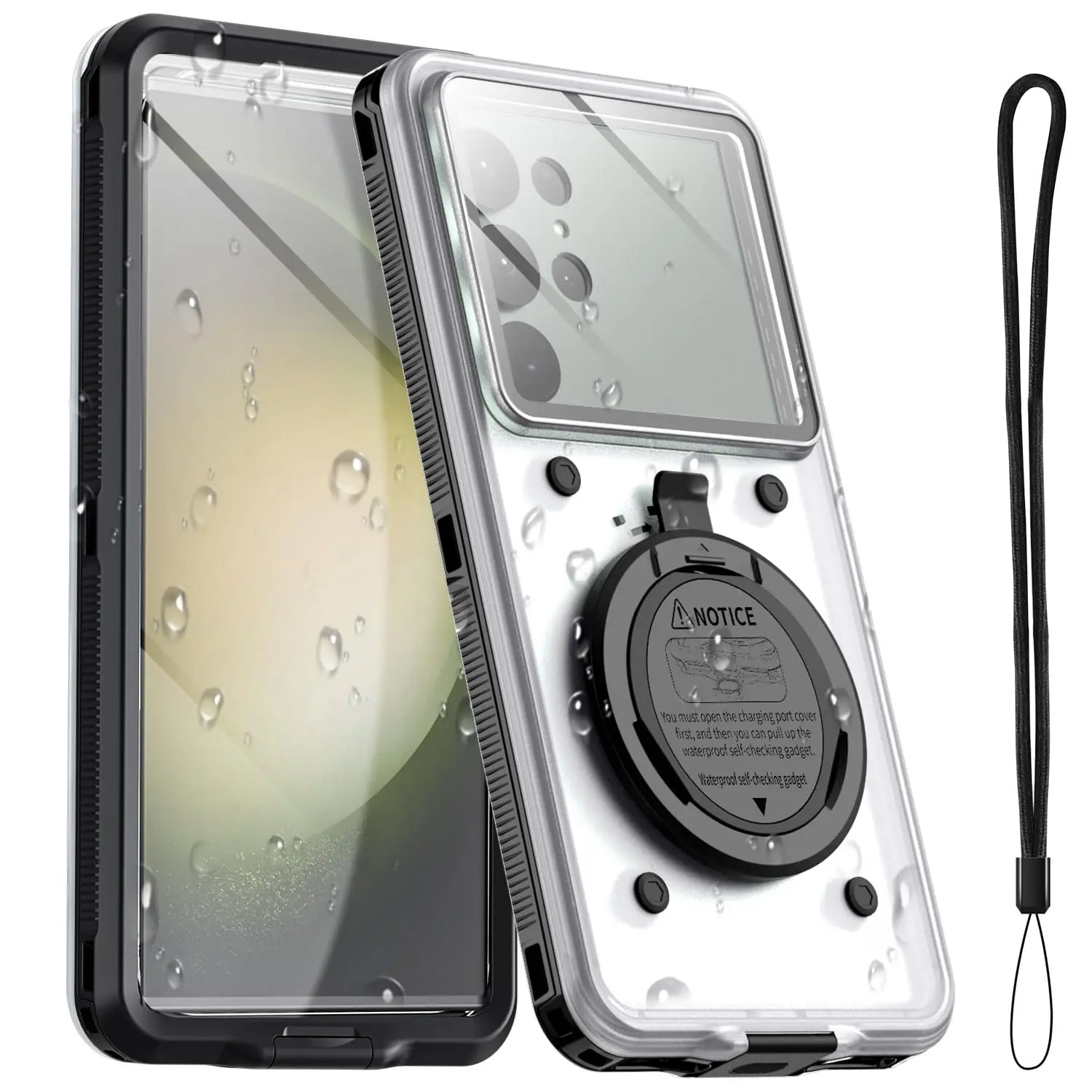 AICase Waterproof Phone Case For Samsung Galaxy S24 S23 S22 S21 Ultra Plus Underwater Pouch Dry Bag Beach Travel Essentials Tech