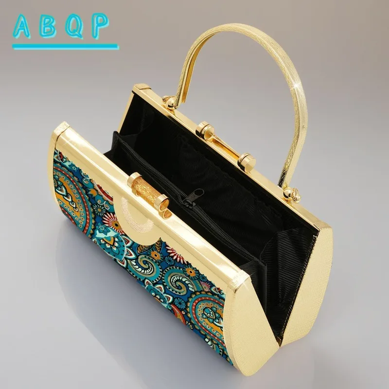 Vintage Elegant Women's Evening Bag Niche Design Ethnic Style Cocktail Clutch for Wedding Party Evening Handbag Large Capacity