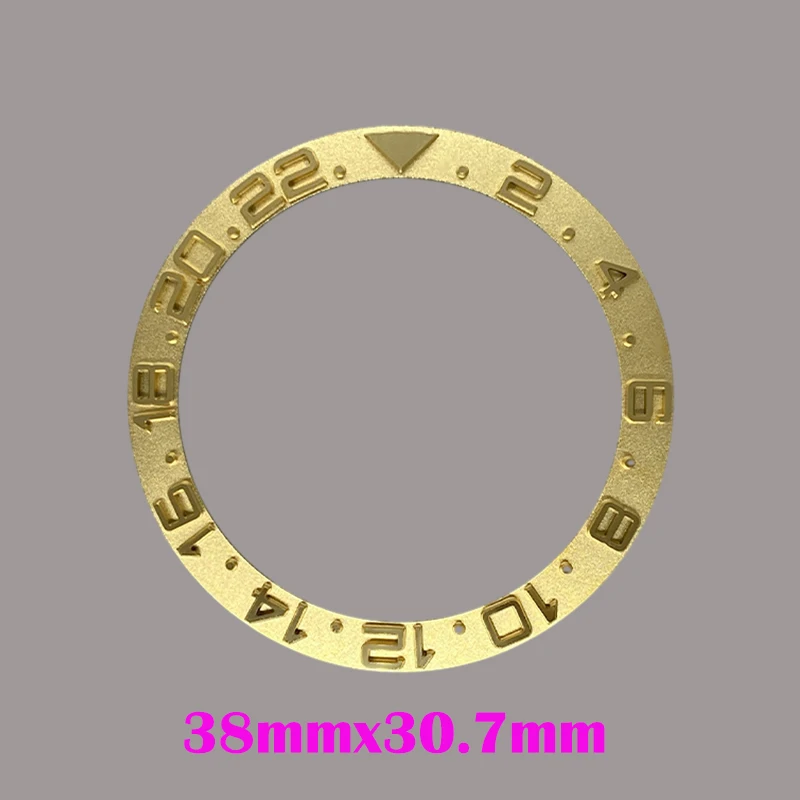 38mm*30.6mm Curved Convex Metal Bezel Insert Ring Fit for SKX007 SKX009 SRPD GMT SUB Seamaster 300 Watch Case Bezel Ring Parts