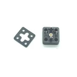 Free Shipping 10PCS/LOT Solenoid Valve DIN43650A Plug Socket Connector Box Square Base 4 Pins