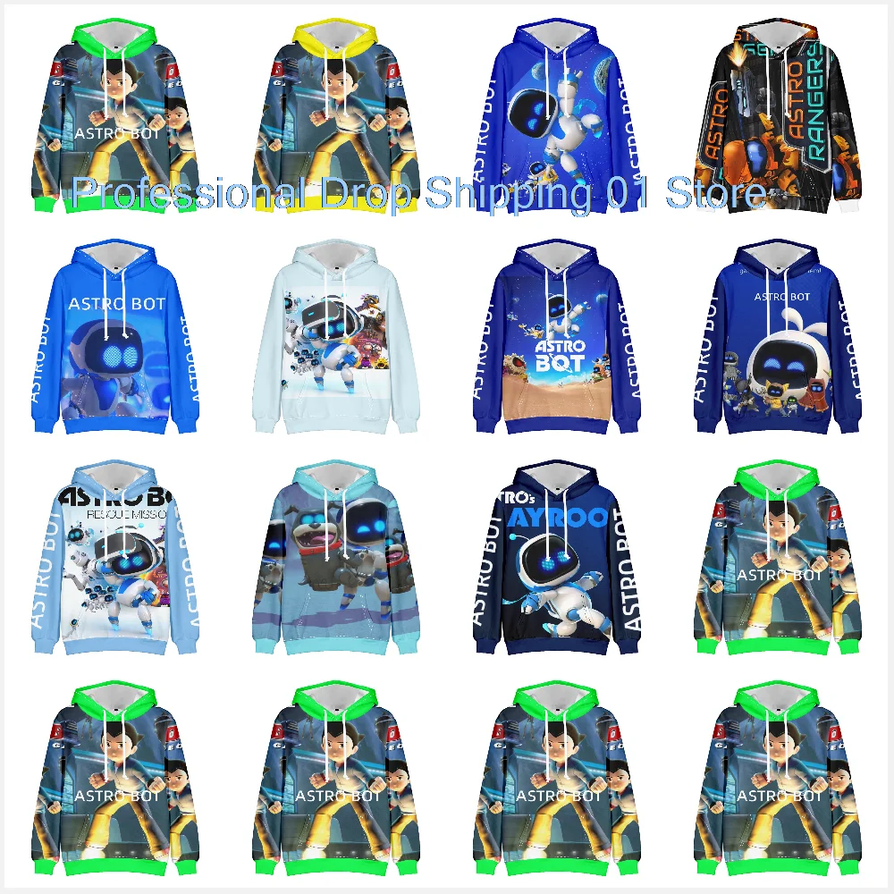 2024 Hot ASTRO BOT Hoodie Sweatshirt Personality Men Women's Hip Hop Clothes Fashion Streetwear Tops Y2K Kawaii Kids Pullover