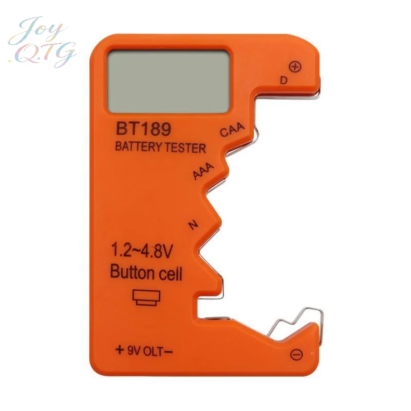 BT189 Digital Battery Tester LCD Voltage Checker For AA AAA C D 9V Button Cell Household Portable Power Measuring Tool Analyzer