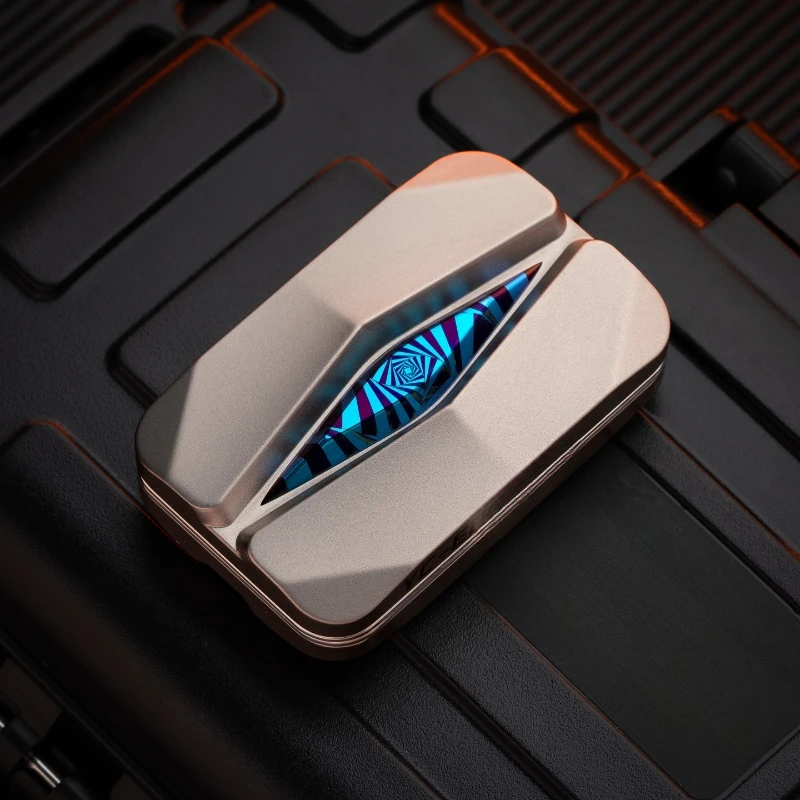 YCEDC Hidden Mountain Racing Unlimited Titanium Alloy Magnetic Fingertip Push Card Desktop Stress Relief Toy