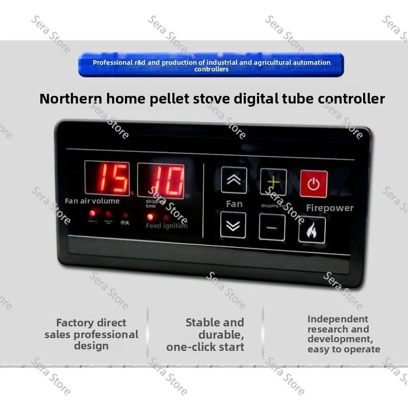 LED Digital Control Board for Heating Pellet Stove Thermostat Circuit Board Oven Stove Accessories Pellet Burner Controller