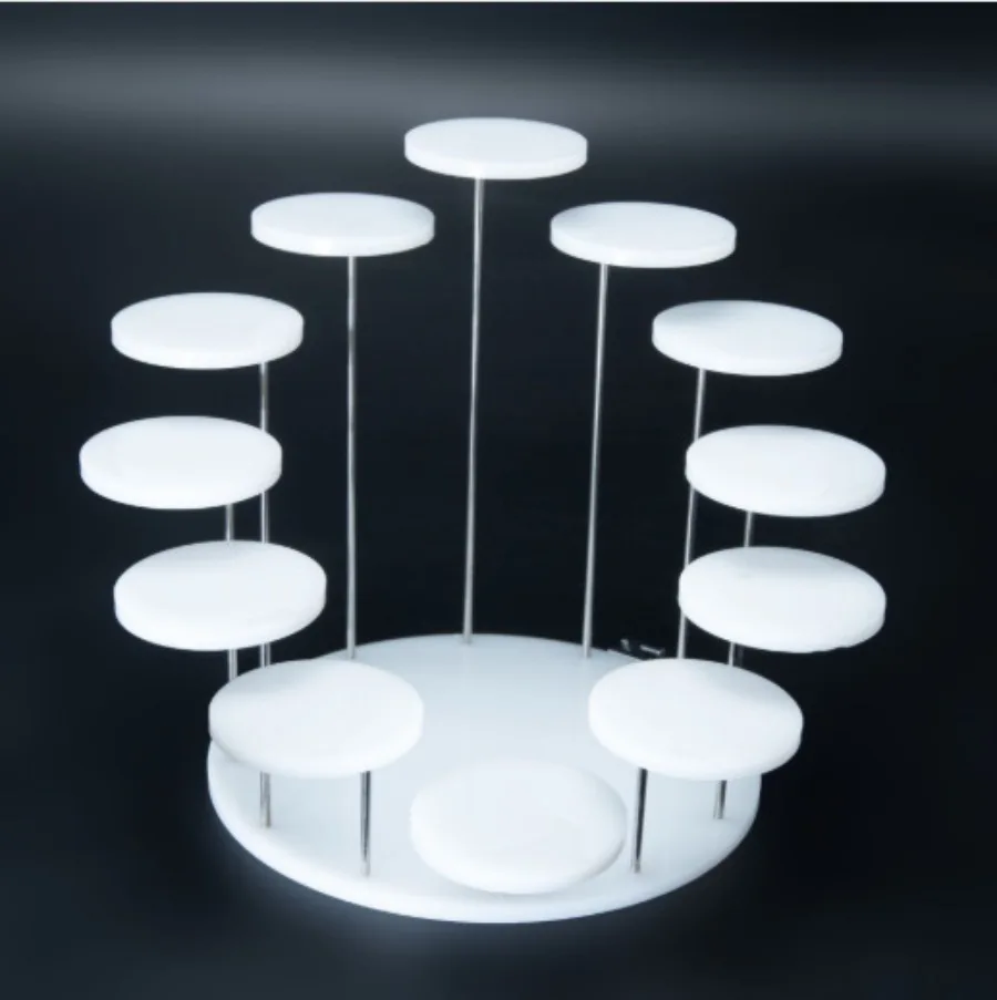 Acrylic Jewelry, Ring Jewelry, Jewelry Cake Display Stand, Three-layer Circular Jewelry Rotating Display Table