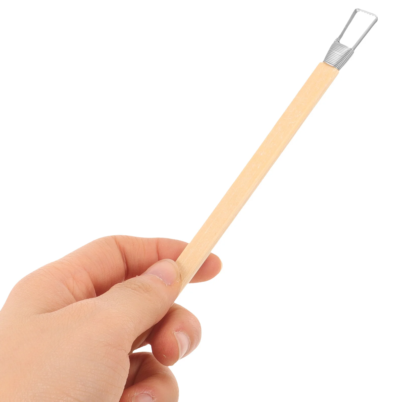 

Polymer Clay Sculpting Tool Wood Handle Stainless Steel Clay Scraper Sculpture Kit Pottery Craft Supplies Pottery Tools