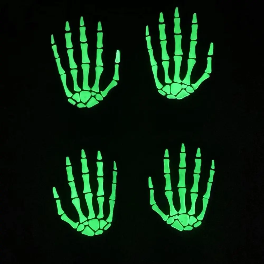 Full Finger Halloween Gloves Thicken Cosplay Prop Luminous Skeleton Claw Gloves Windproof Glowing Gloves image 4