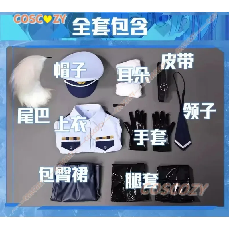 أنيمي إعادة: الحياة في عالم مختلف من صفر ريم تأثيري حلي شعر مستعار مثير سيدة ضابط الشرطة قبعة موحدة لحفلة الهالوين