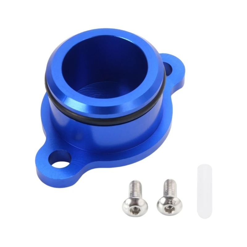 J0MA 53mm Oil Pump Block Off Cover for PW50 PW80, Blue Aluminum Engine Side Seal Part with Flange Mount, Opening Service, and