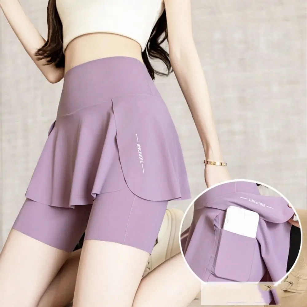 

Side Pocket Fitness Shorts Legging with Pocket Skinny Elastic Leggings Thickened Solid Sports Yoga Pants Outdoor