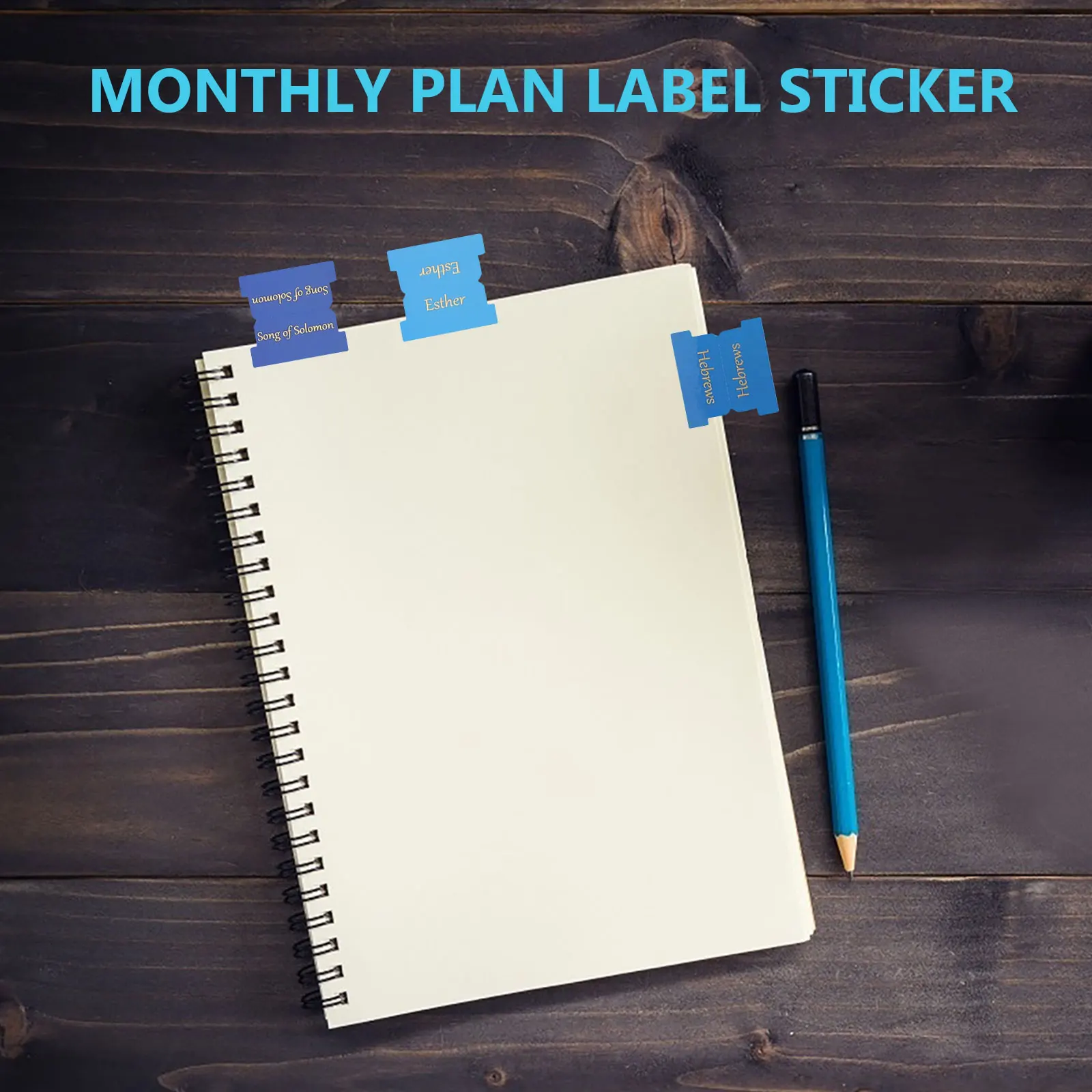 

6 Sheets Vintage Month Sticky Page Markers Planner Adhesive Labels Mini Calendar Tabs Book Note Decorative Tabs Classified Memo
