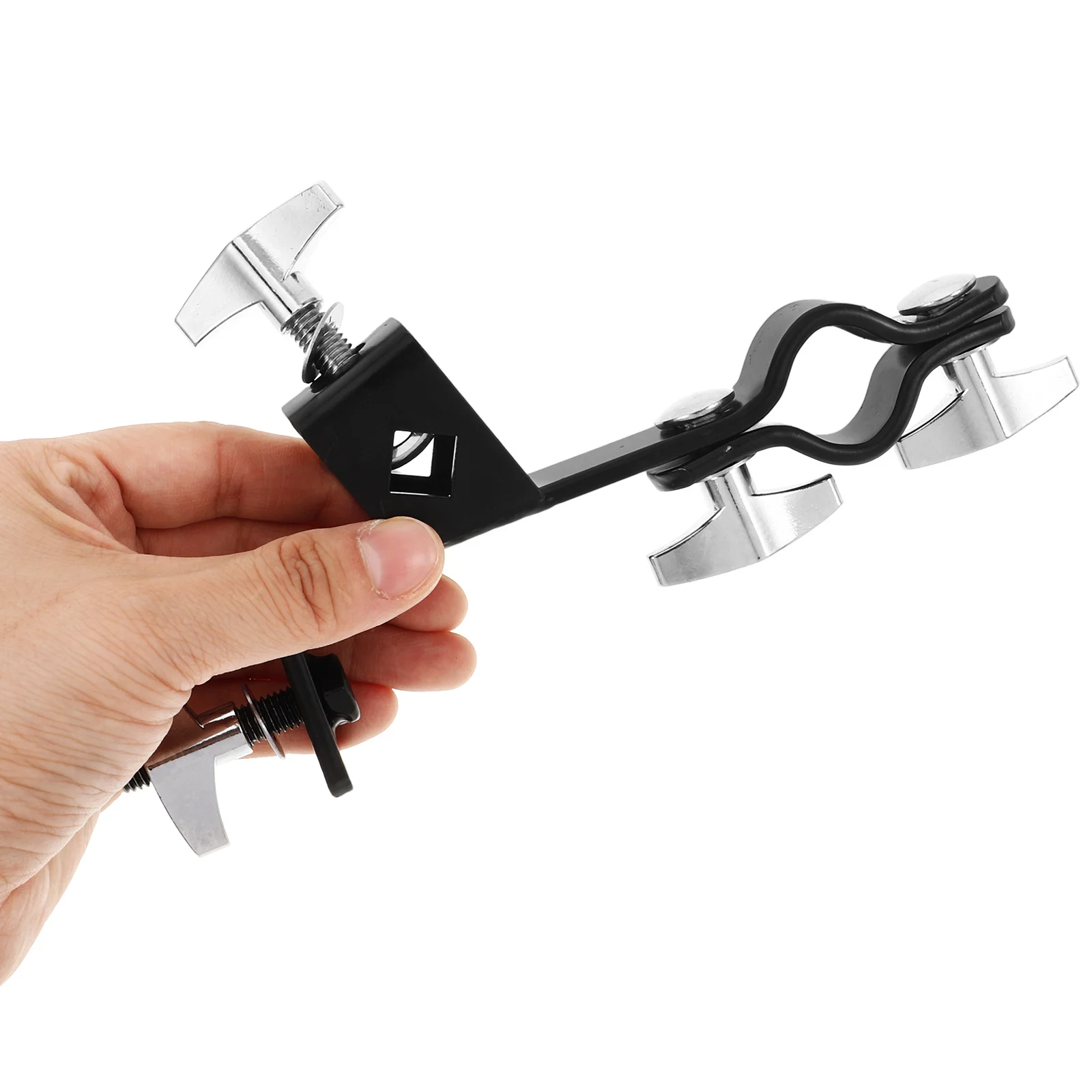 

1pcs Heavy Duty Drum Extension Bracket Stable Metal Cymbal Holder Cowbell Mount Clip Zinc Alloy Iron Cymbal Boom Bracket Music