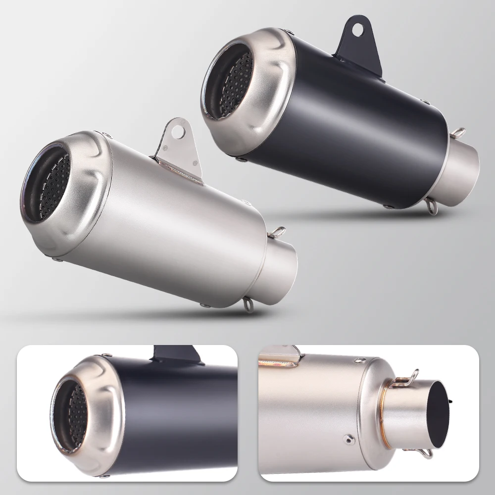 

51MM Motorcycle Exhaust Tail Pipe Escape Elbow Muffler Silencer For Ninja250 Z300 ZX10RR MT09 R25 cbr500r cb400x gsx8r