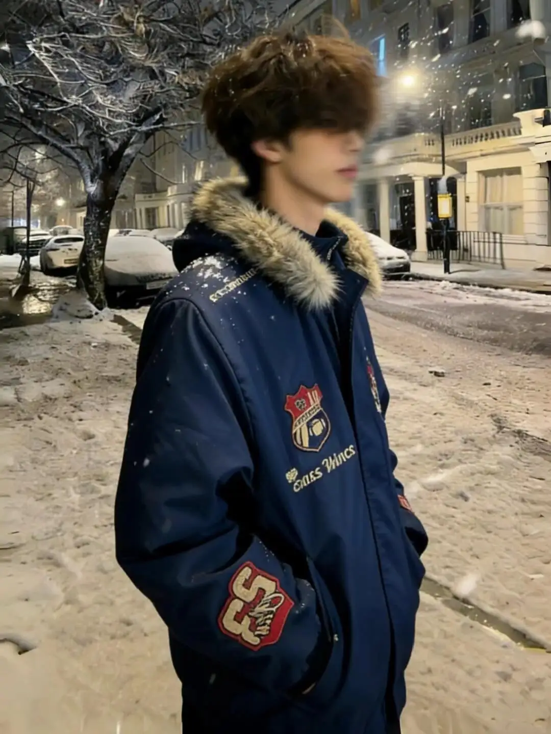 

Мужская зимняя теплая мотоциклетная куртка из хлопка с вышивкой в стиле ретро-американский пейсли, модель Bae Mountaintop