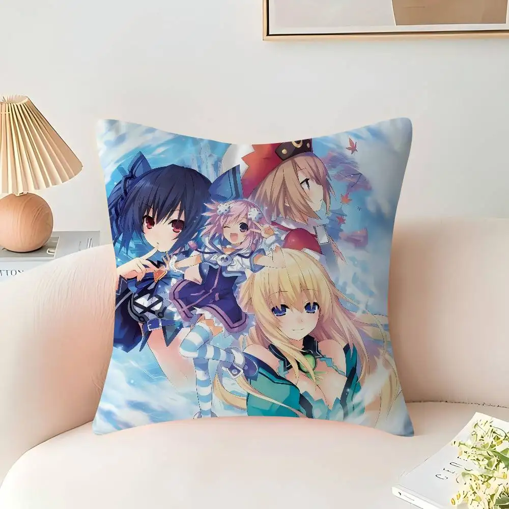 HyperdimensionS N-Neptunia وسادة هدية ديكور غرفة نوم أريكة غطاء وسادة السيارة 45x45
