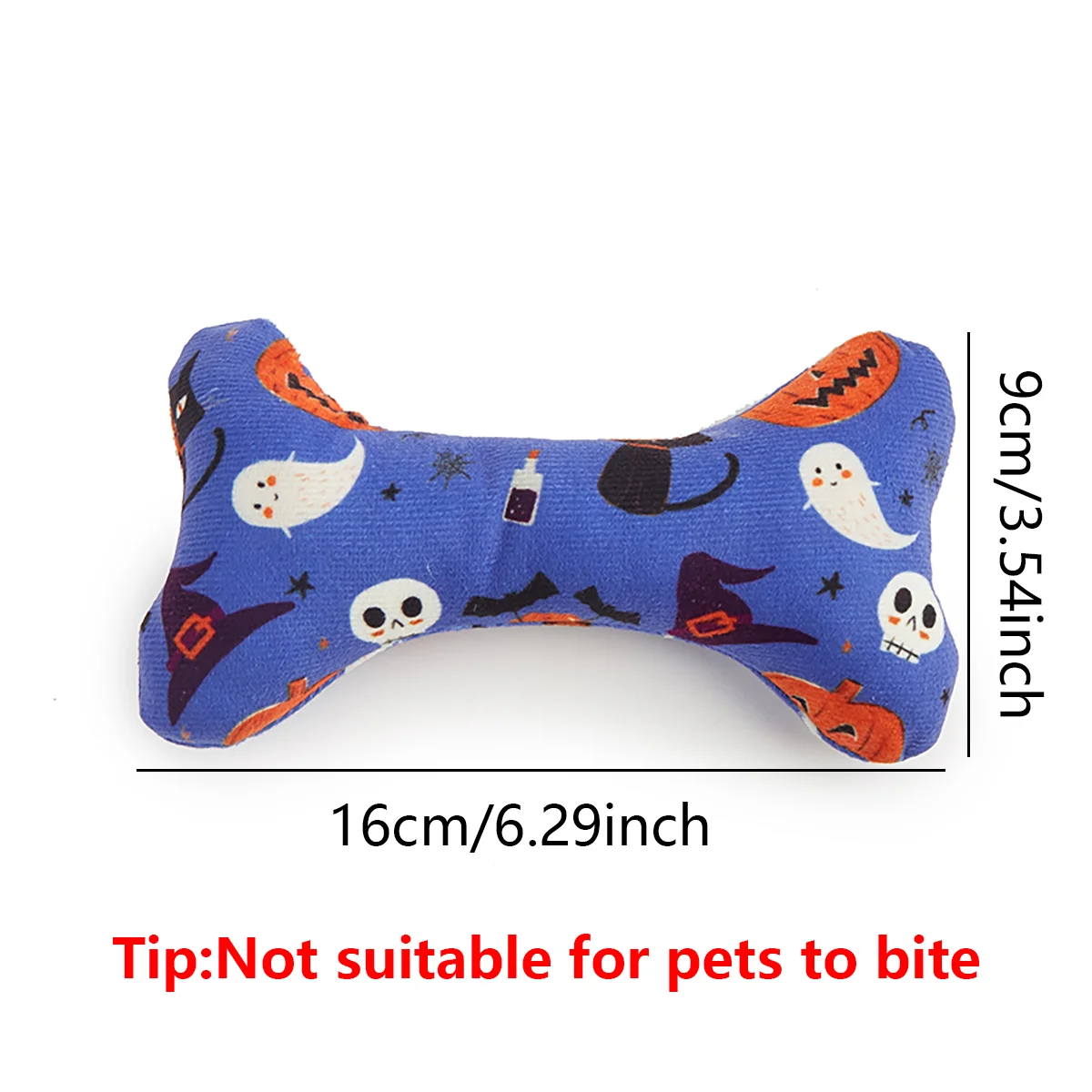 1 piece of Halloween pet bone sound toy, squeaking sound, cats and dogs daily self-entertainment