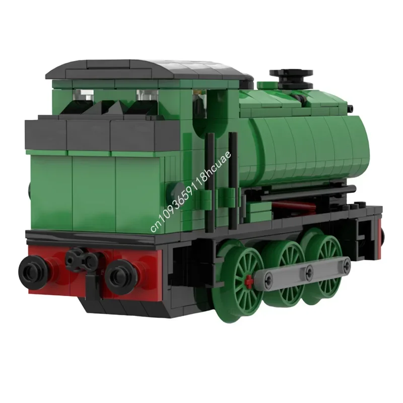 421PCS Hunslet Austerity 0-6-0ST [Bright Green] (6 Wide) Creative Toy Educational Moc Building Block Train Toy Gift for Children