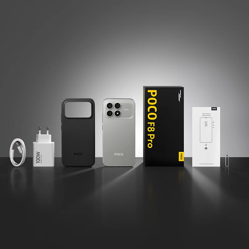 【العرض الأول في العالم】POCO F8 Pro الإصدار العالمي للهاتف الذكي Snapdragon8 Elite 6.59 بوصة 120 هرتز HyperRGB AMOLED عرض ثماني النواة وحدة المعالجة المركزية 6210 متر