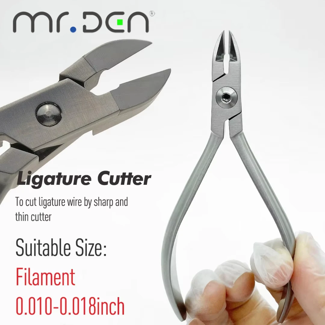 السيد دن كماشة تقويم الأسنان ضمد سلك خفيف القاطع ضمد ذو طيات أدوات طب الأسنان قوس الأسلاك الأساسية أداة