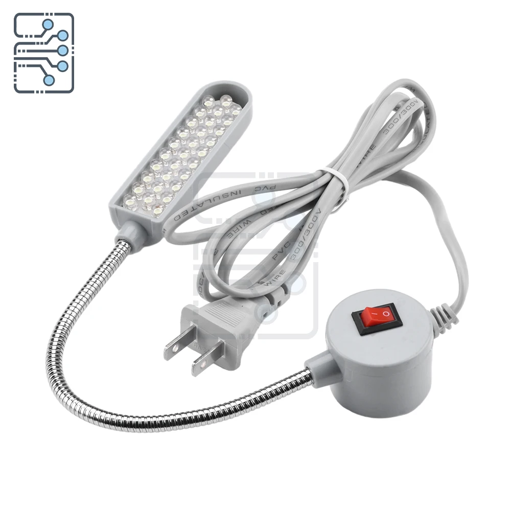 30 LED Work light table magnetic base light sewing machine light foldable gooseneck sewing industrial light for lathe drill