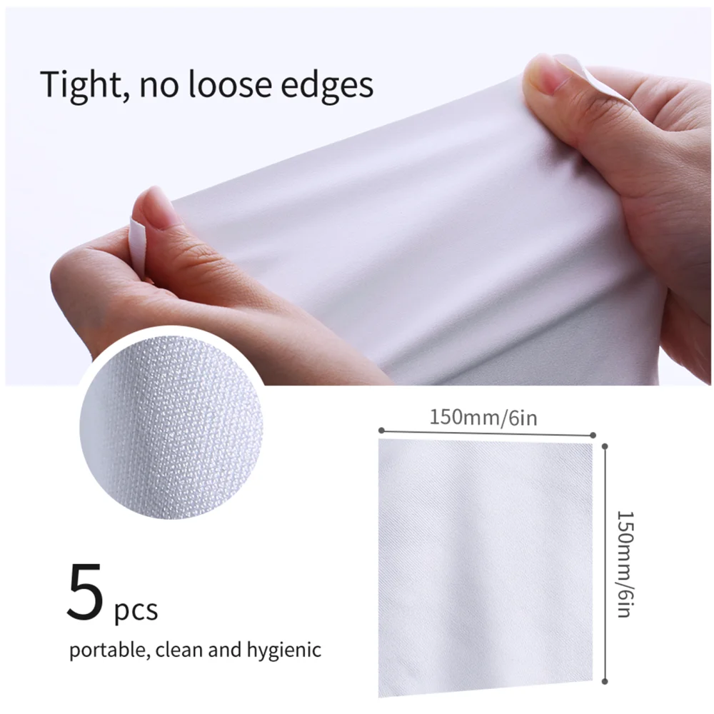 K&F Concept Microfiber Cleaning Cloths 5 Pack Individually Vacuum Wapped for Camera Lens/iPhone/Computer/iPad/LED Screen