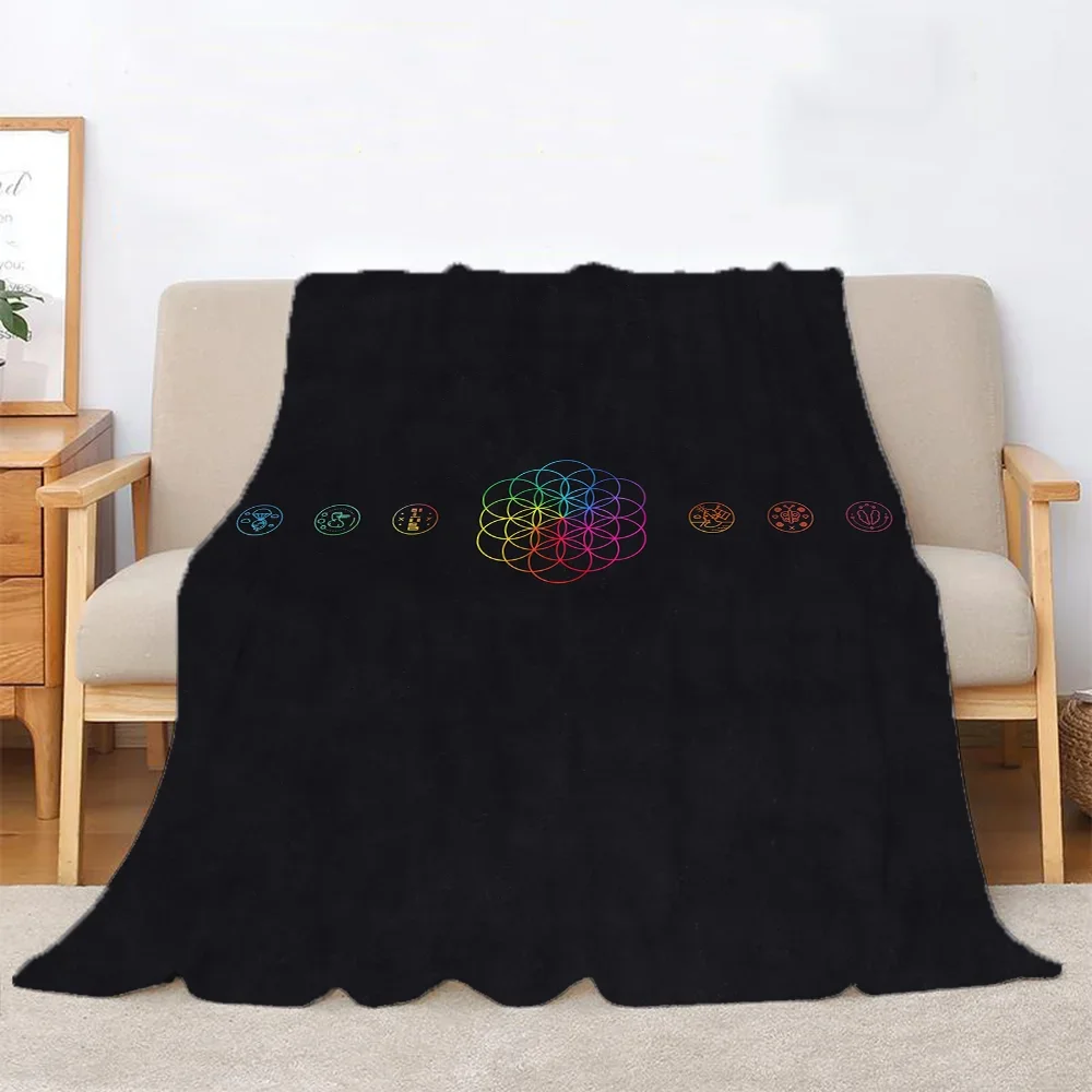 Coldplay Throws Blankets for Sofa Luxury Throw Blanket King Size Fluffy Plaid Microfiber Bedding Beach Towel Home Interior Knee