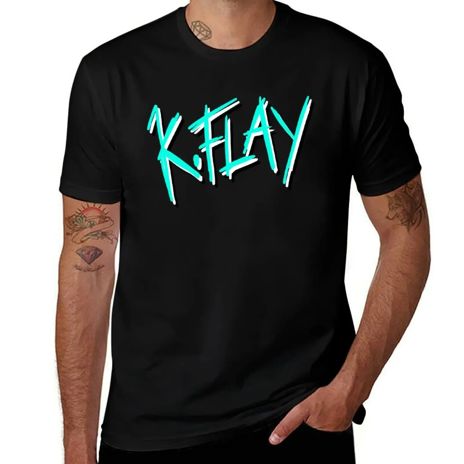 K. Flay Name T-Shirt plain funny shirt cotton T-shirts oversize summer tops mens t shirt graphic