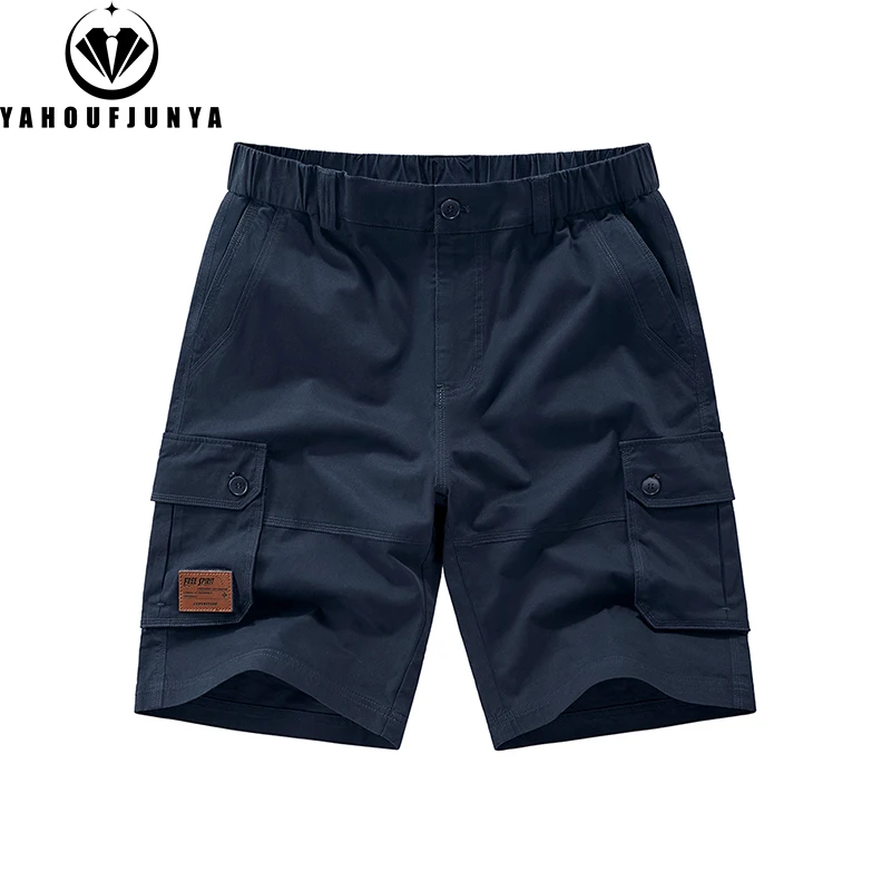 2026 Summer Men Shorts Loose Multi Pocket Cotton Overalls Shorts men Outdoor Cargo Casual Button Fashion Shorts Male Pants Hots