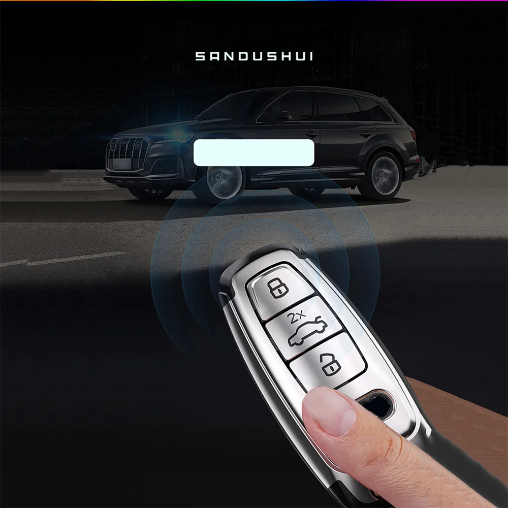 Coque de protection pour clé à distance de voiture, coque de protection pour Audi A3, A4, Horizon A7, A8, B9, C8, D5, 4K, S8, Q7, Q8, SQ8, E-tron, 2018, 2019, 2020, 2021