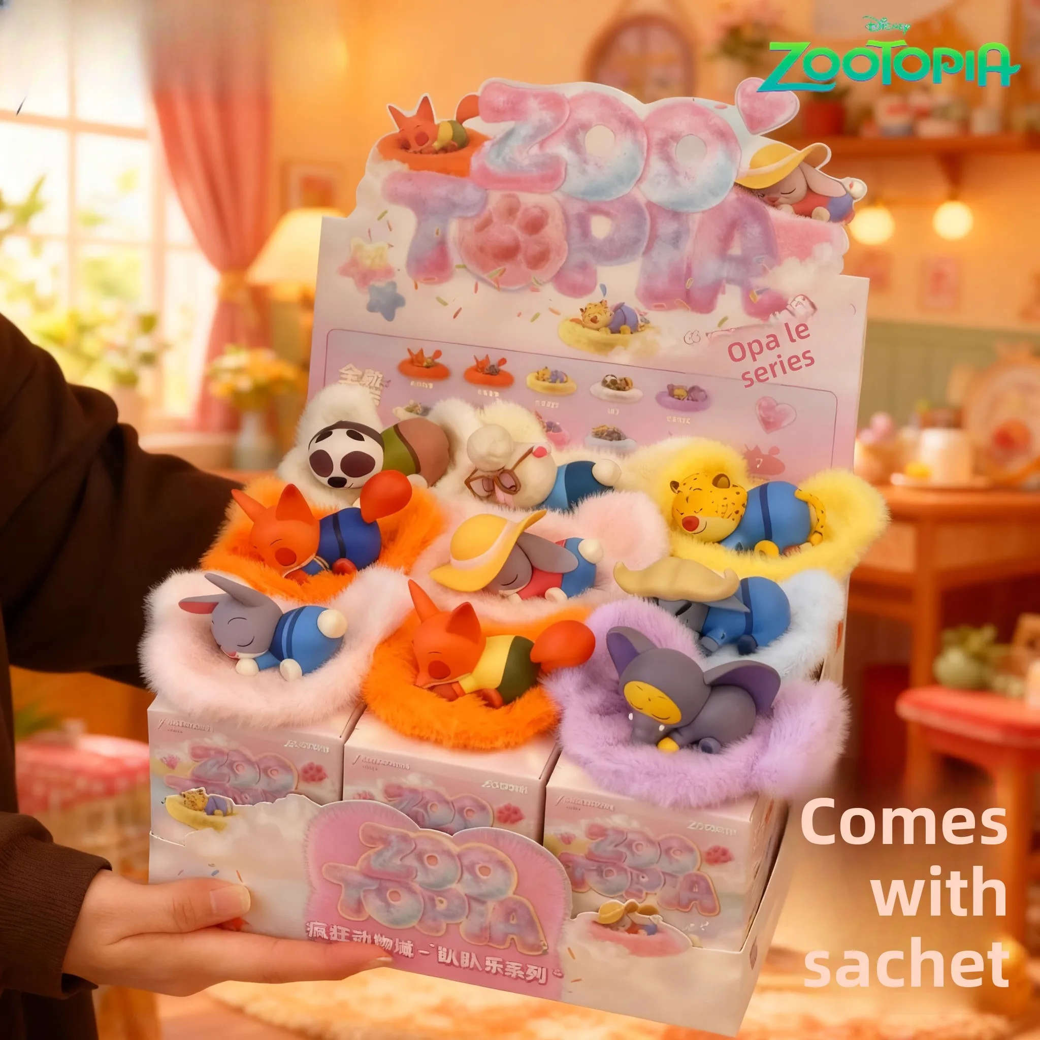 

Officially Licensed Disney Zootopia 2 Blind Box - Cute Lying Moe Mini Nick Wilde Scented Charm Figurine