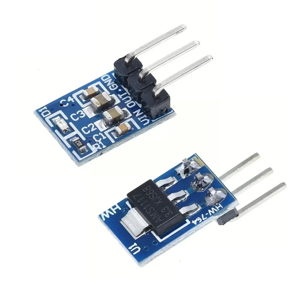 5/20Pcs AMS1117 Mini DC-DC Step Down Power Supply Module DC4.5V-7V To 3.3V 3 Pins 800mA
